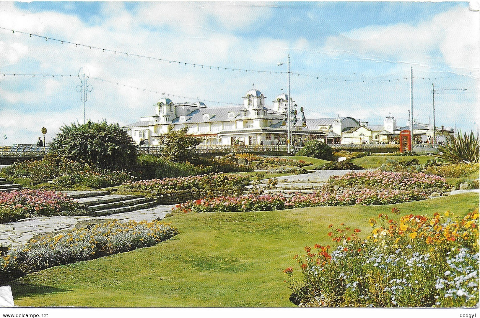 SOUTH PARADE PIER AND ORIENTAL GARDENS, SOUTHSEA, PORTSMOUTH, HAMPSHIRE, ENGLAND. USED POSTCARD   Tg8 - Portsmouth