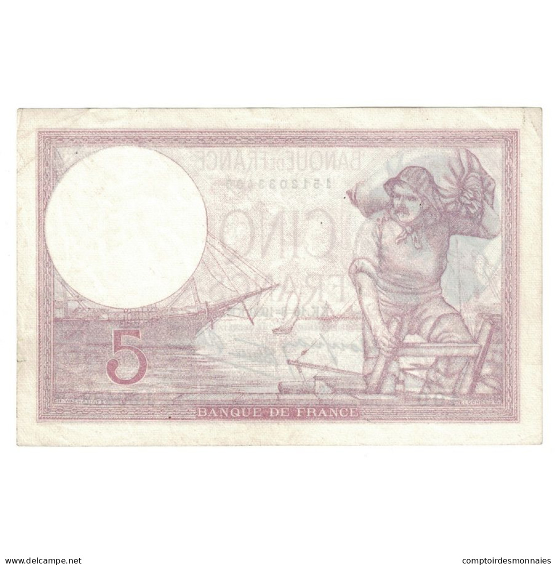 France, 5 Francs, Violet, 1939, 1939-08-10, TTB+, Fayette:4.5, KM:83 - 5 F 1917-1940 ''Violet''