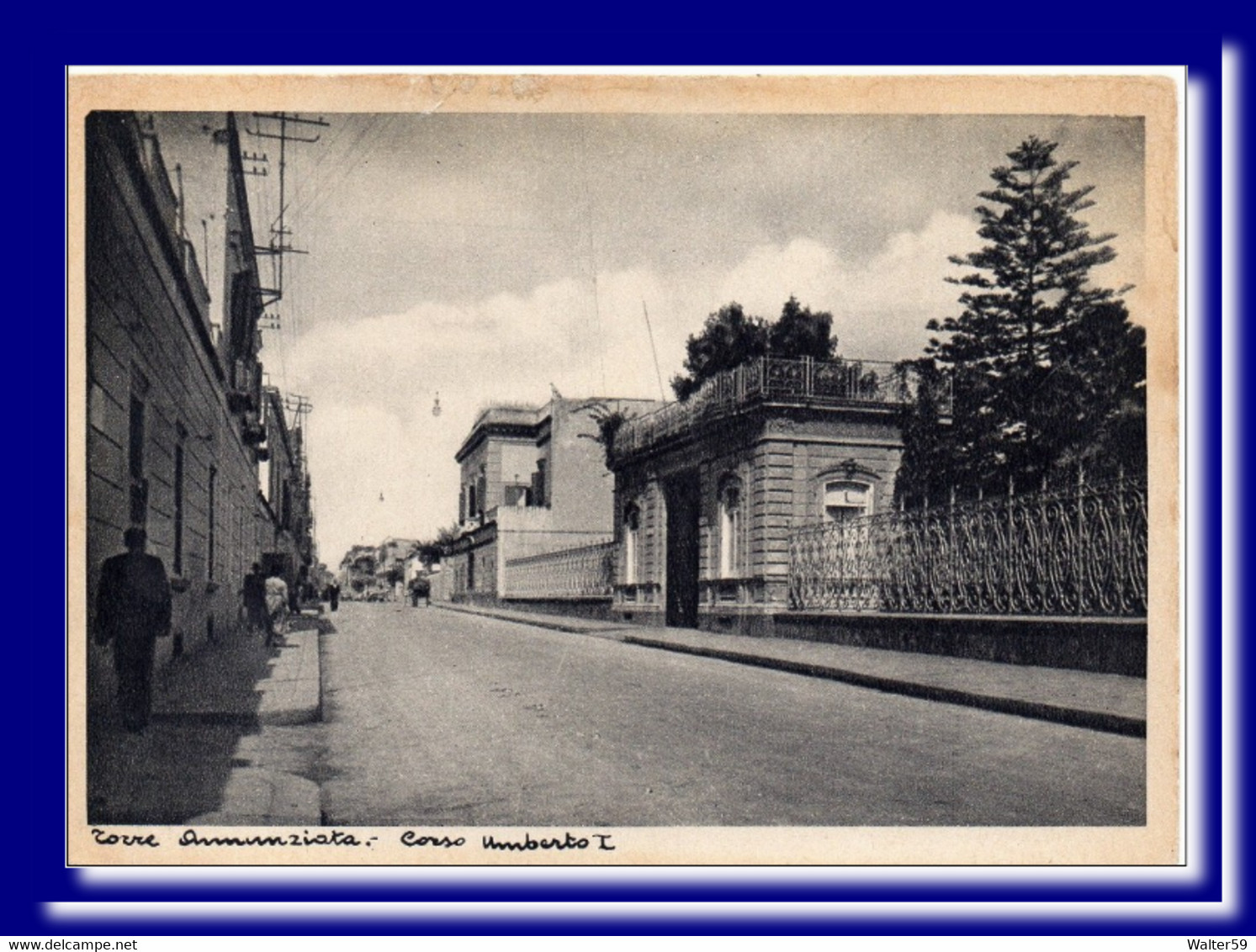 1940 Italia Cartolina TORRE ANNUNZIATA Corso Umberto I Nuova - Torre Annunziata