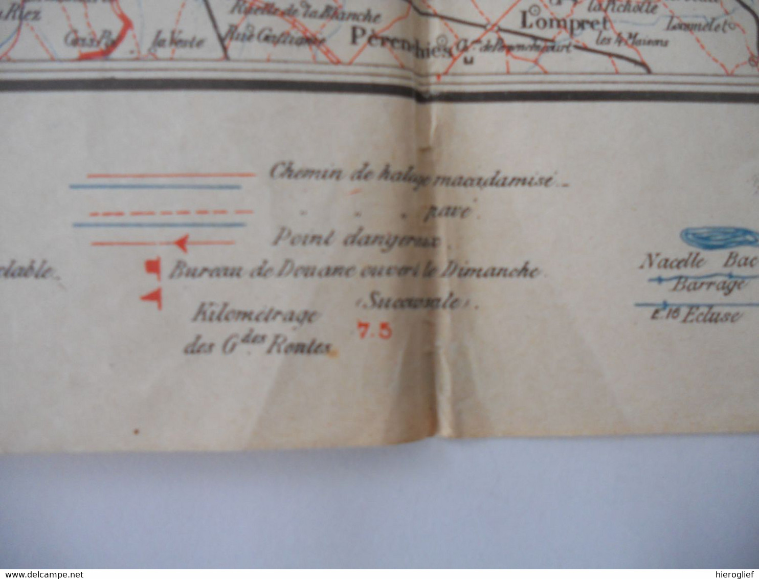 CHAMPS DE BATAILLE De L' YSER Carte Géographique Ijzer Frontstreek Front Oorlog Guerre Krieg 1914 1918 Slagveld IJzer - Oorlog 1914-18