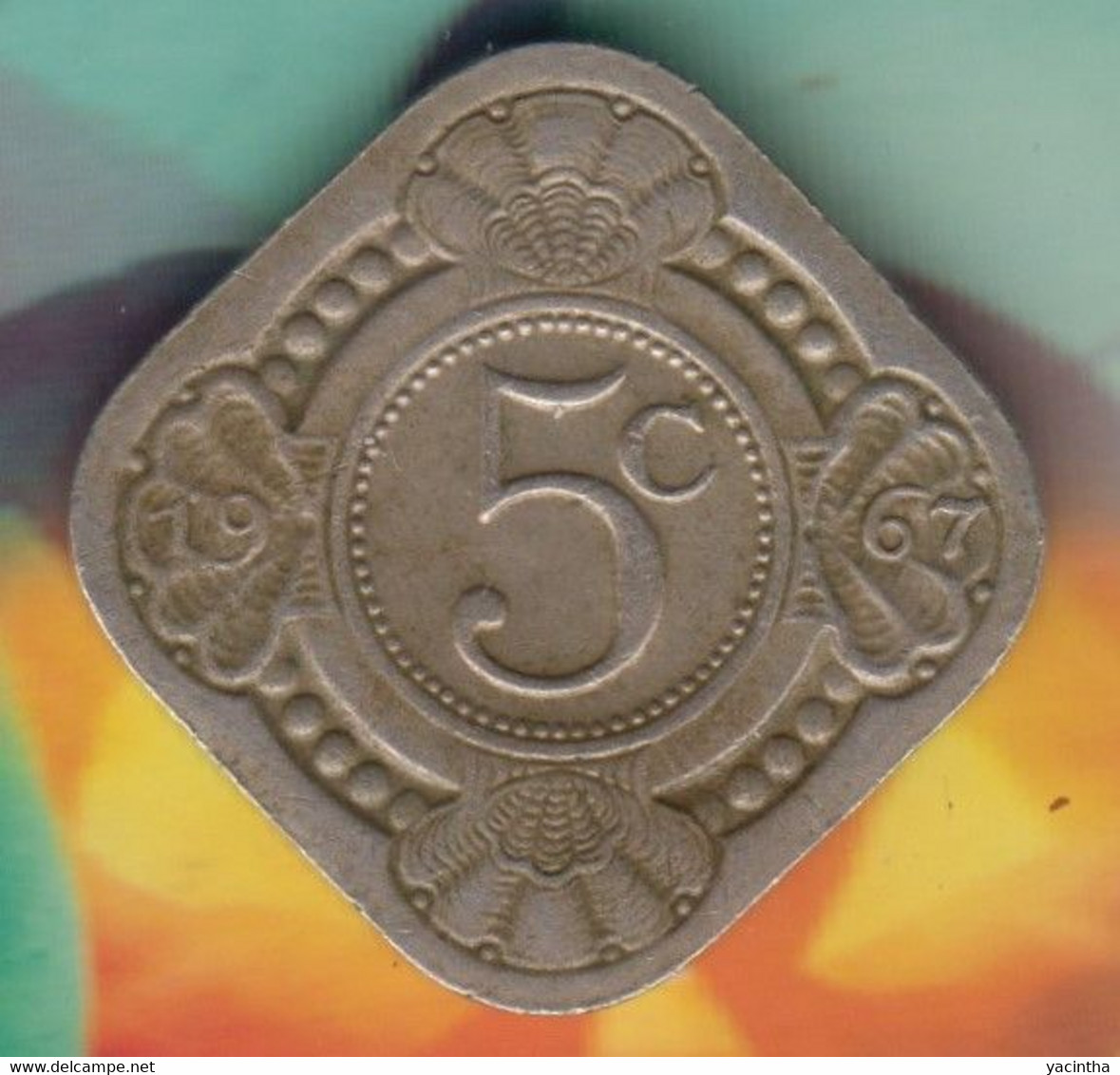 @Y@    Nederlandse Antillen   5  Cent  1967   ( 4744 ) - Antilles Néerlandaises