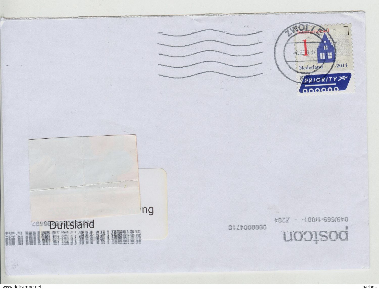 Pays-Bas To Germany , 2020,  Zwolle , Used Cover - Briefe U. Dokumente