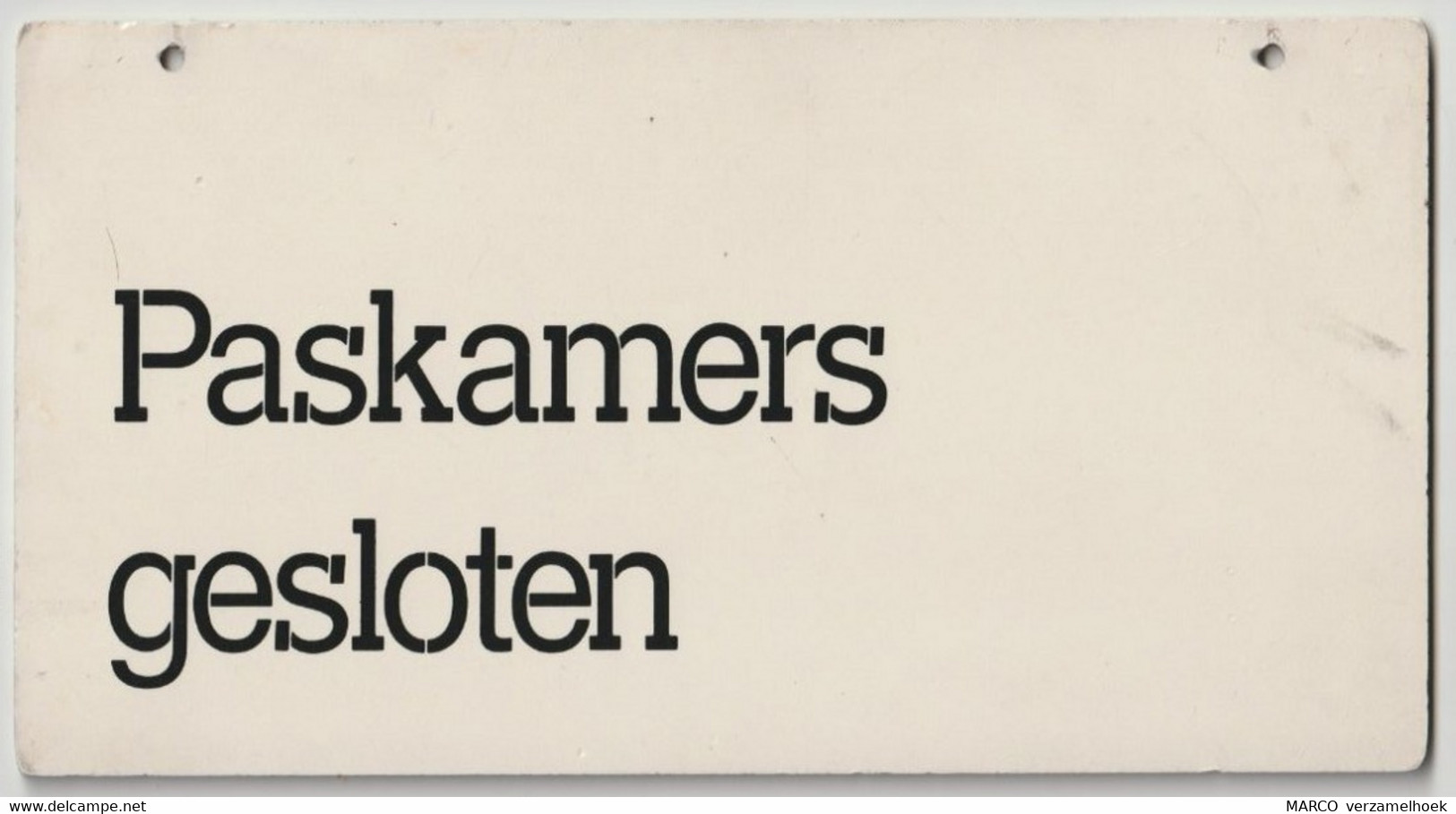 Winkel Uithangbordje: PASKAMERS GESLOTEN - Signs