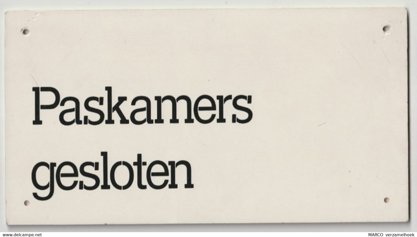 Winkel Uithangbordje: PASKAMERS GESLOTEN - Signs