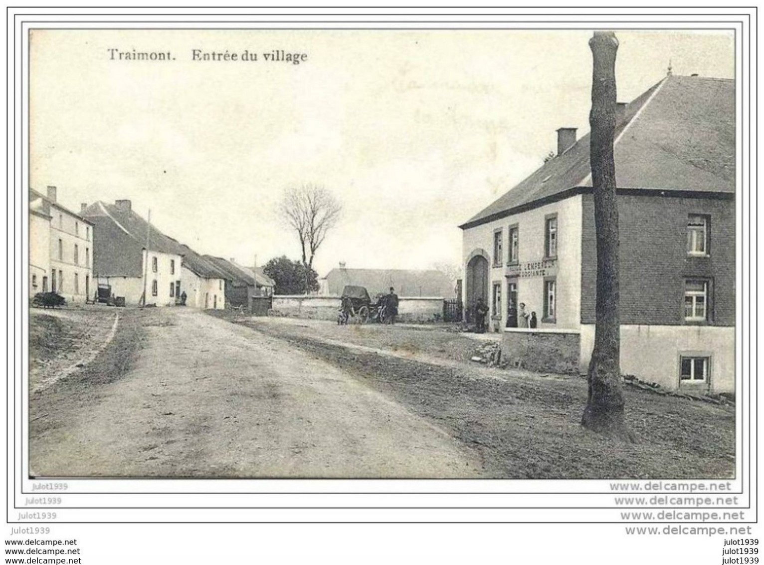 TRAIMONT ..-- MILITARIA  FRANCE . Entrée Du Village . 1918 . Magasin LEMPEREUR . Voir Texte Verso . - Léglise