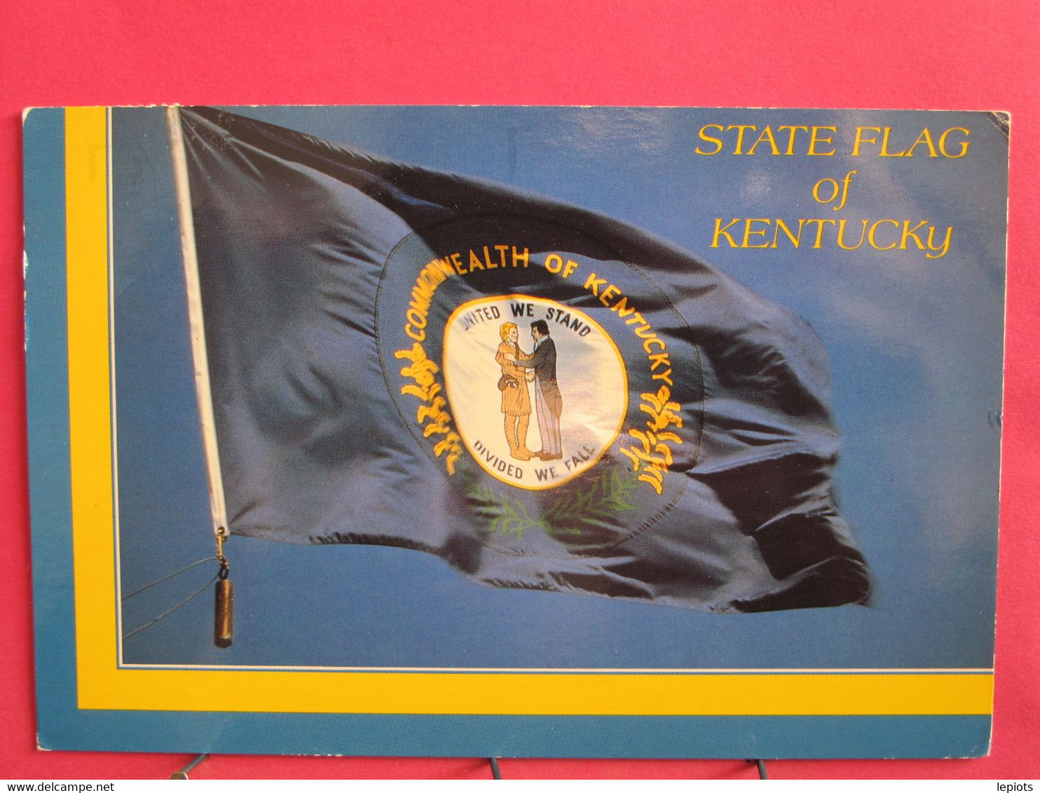 Visuel Très Peu Courant - Etats-Unis - The State Flag Of Kentucky - R/verso - Andere & Zonder Classificatie