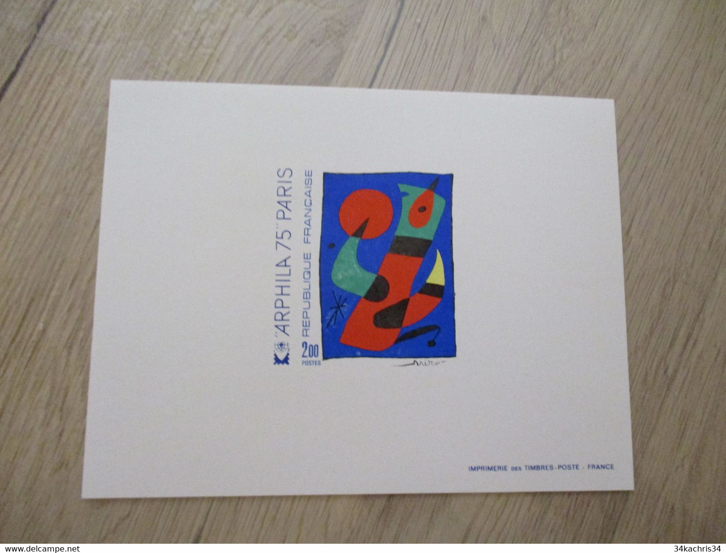 France Epreuves De Luxe Tableau Peinture Peintre N° 1811 Miro - Luxury Proofs