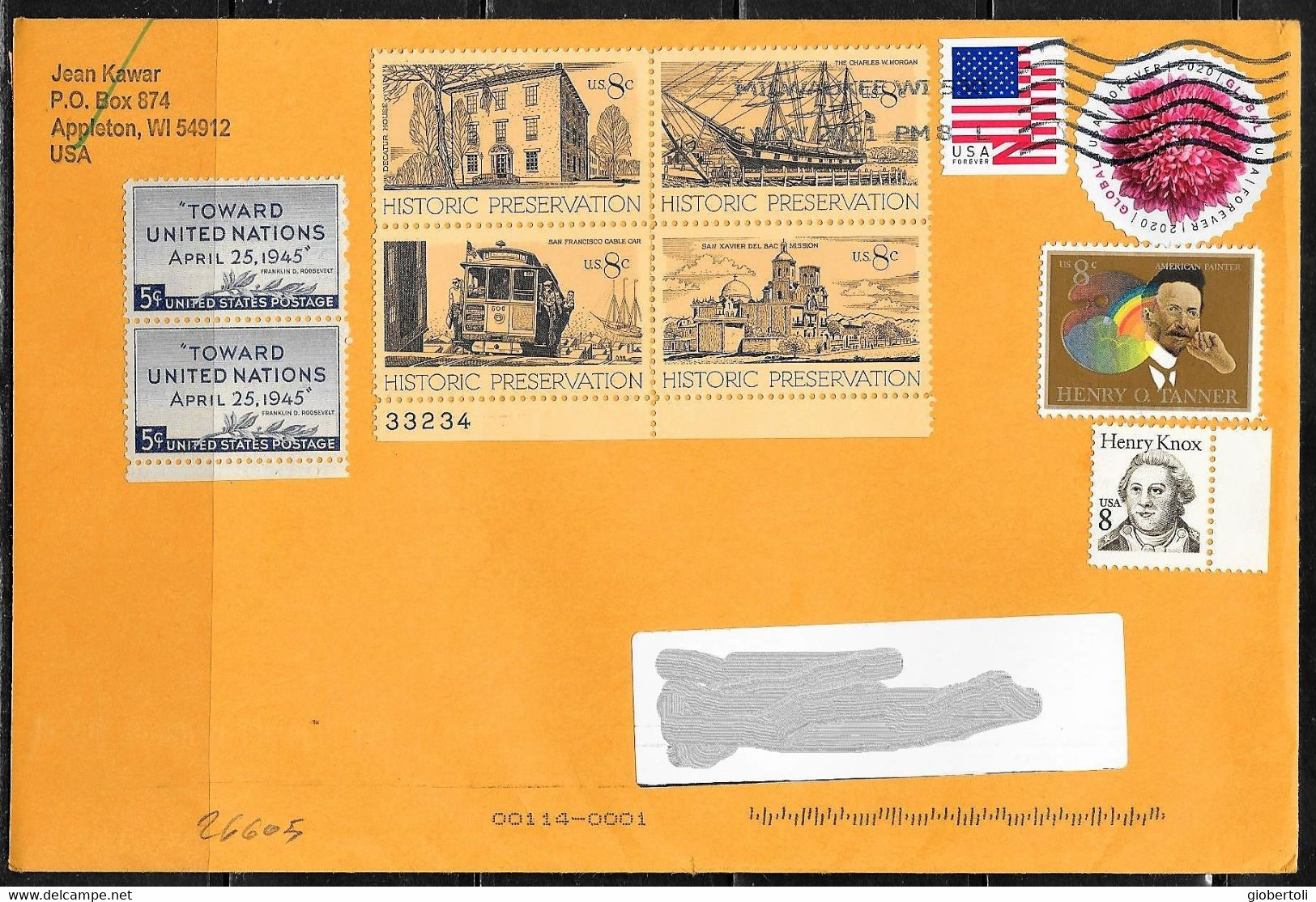 Stati Uniti/United States/États Unis: Lettera, Letter, Lettre - Lettres & Documents