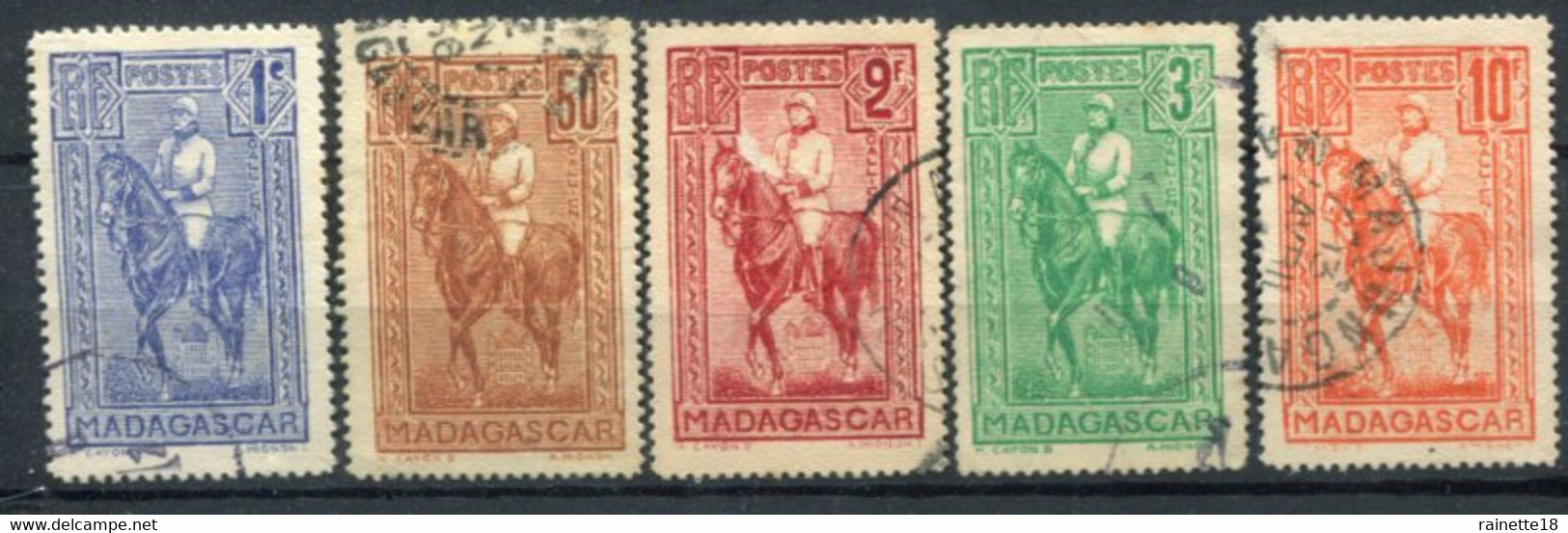 Madagascar     183/187  Oblitérés - Oblitérés