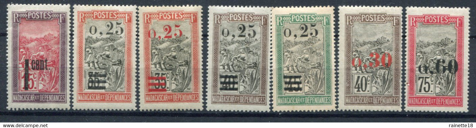 Madagascar               125/130 * Avec Le 126A - Unused Stamps