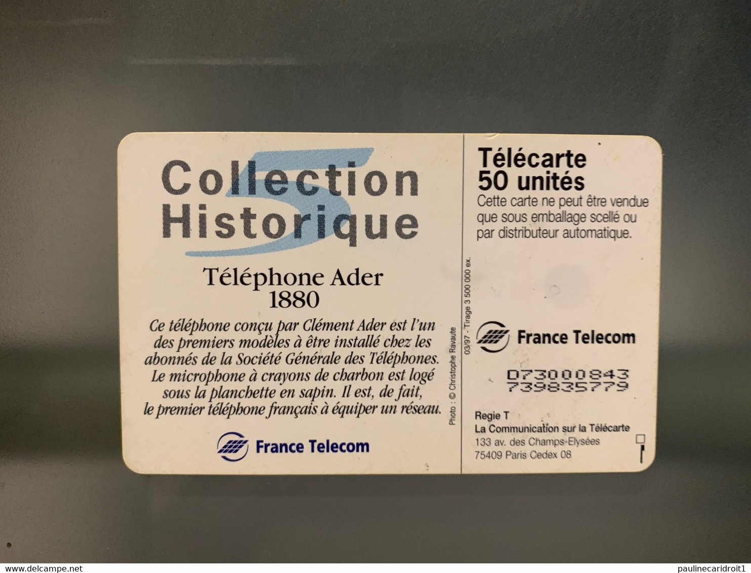 Téléphone Ader 1880 50 Unités - Telephones