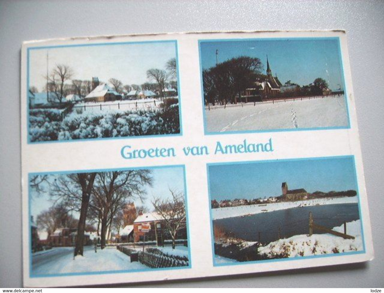 Nederland Holland Pays Bas Ameland Met Sneeuwplaatjes - Ameland