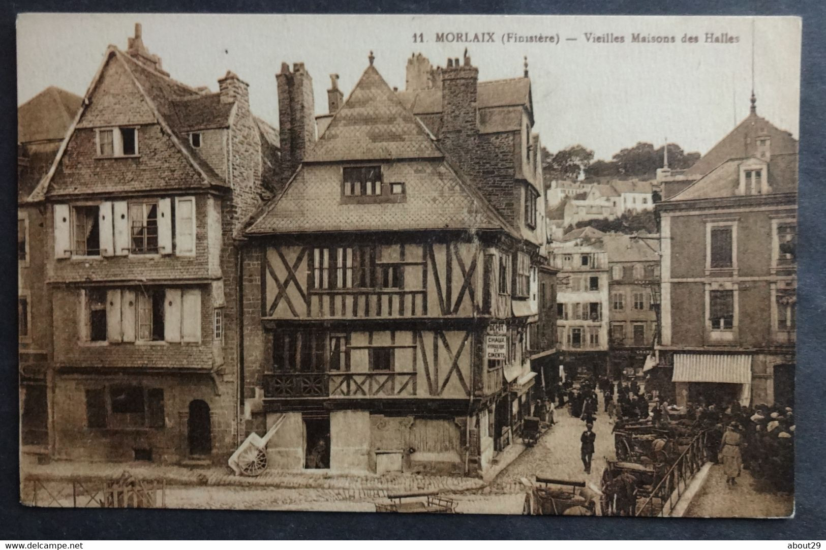 CPA 29 MORLAIX - Vieilles Maisons Des Halles - Edit. NL 11 - Réf. I 292 - Morlaix