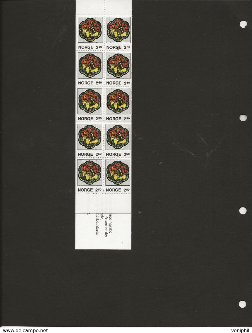 NORVEGE - CARNET N° C 916 - NEUF SANS CHARNIERE - ANNEE 1986 - COTE : 20 € - Booklets