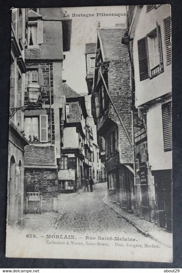 CPA 29 MORLAIX - Rue Saint Melaine - Edit. Waron 659 - Réf. I 295 - Morlaix