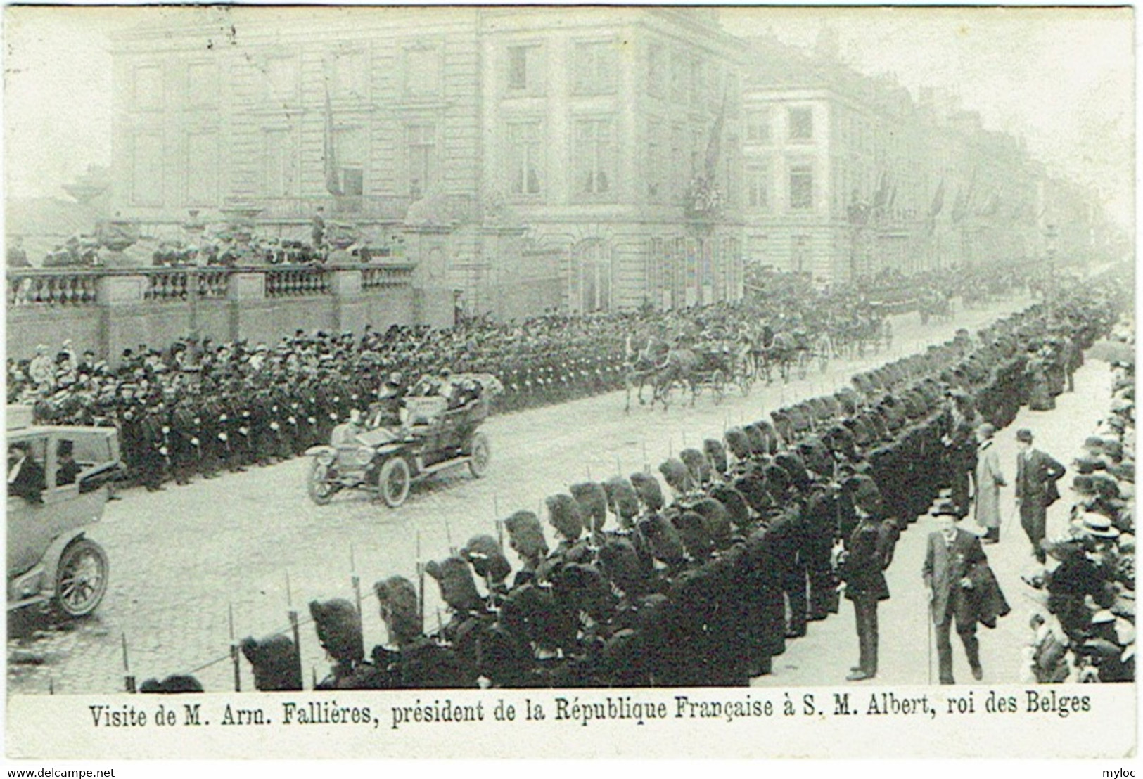 Bruxelles. Visite Du Président Fallières Au Roi Albert. - Fêtes, événements