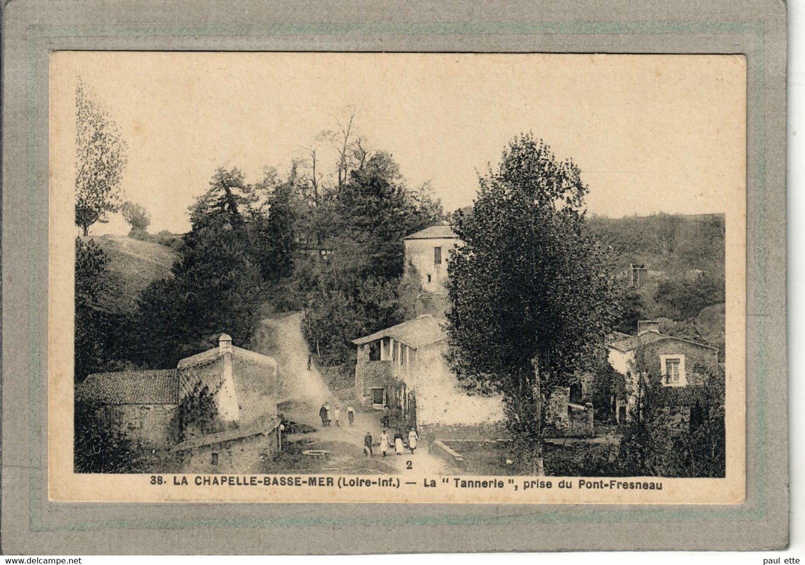 CPA - (44) La CHAPELLE-BASSE-MER - Aspect De La Tannerie, Vue Prise Du Pont-Fresneau Dans Les Années 20 - La Chapelle Basse-Mer