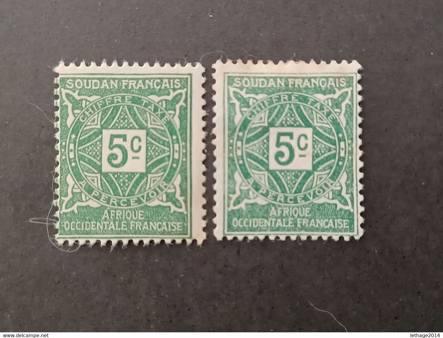 AOF AFRICA OCCIDENTALE FRANCESE COLONIE FRANCE SOUDAN 1931 TAXE CHIFFRE MNH - MNHL - Südsudan