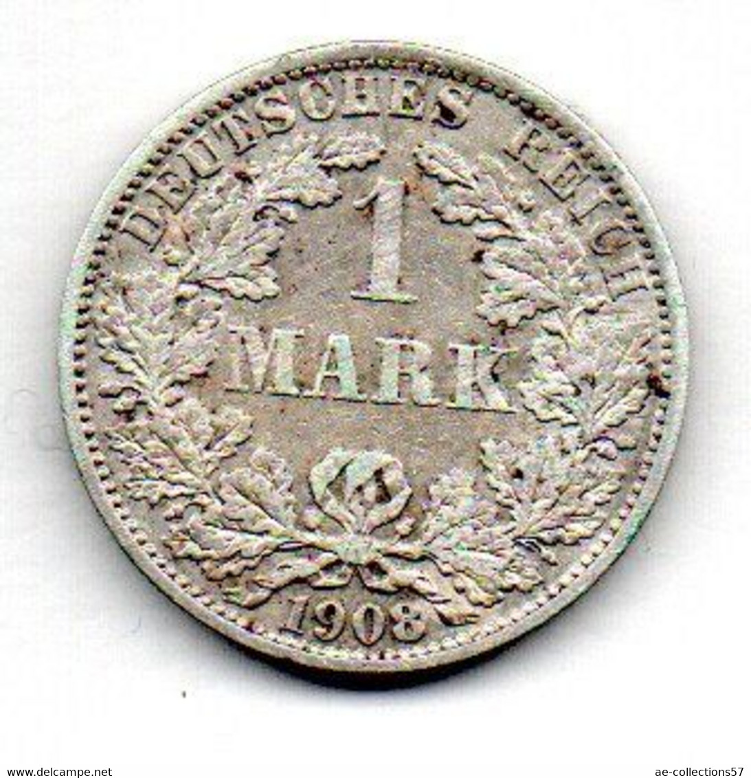 Allemagne  - 1 Mark 1908 A   -  état  TTB - 1 Mark