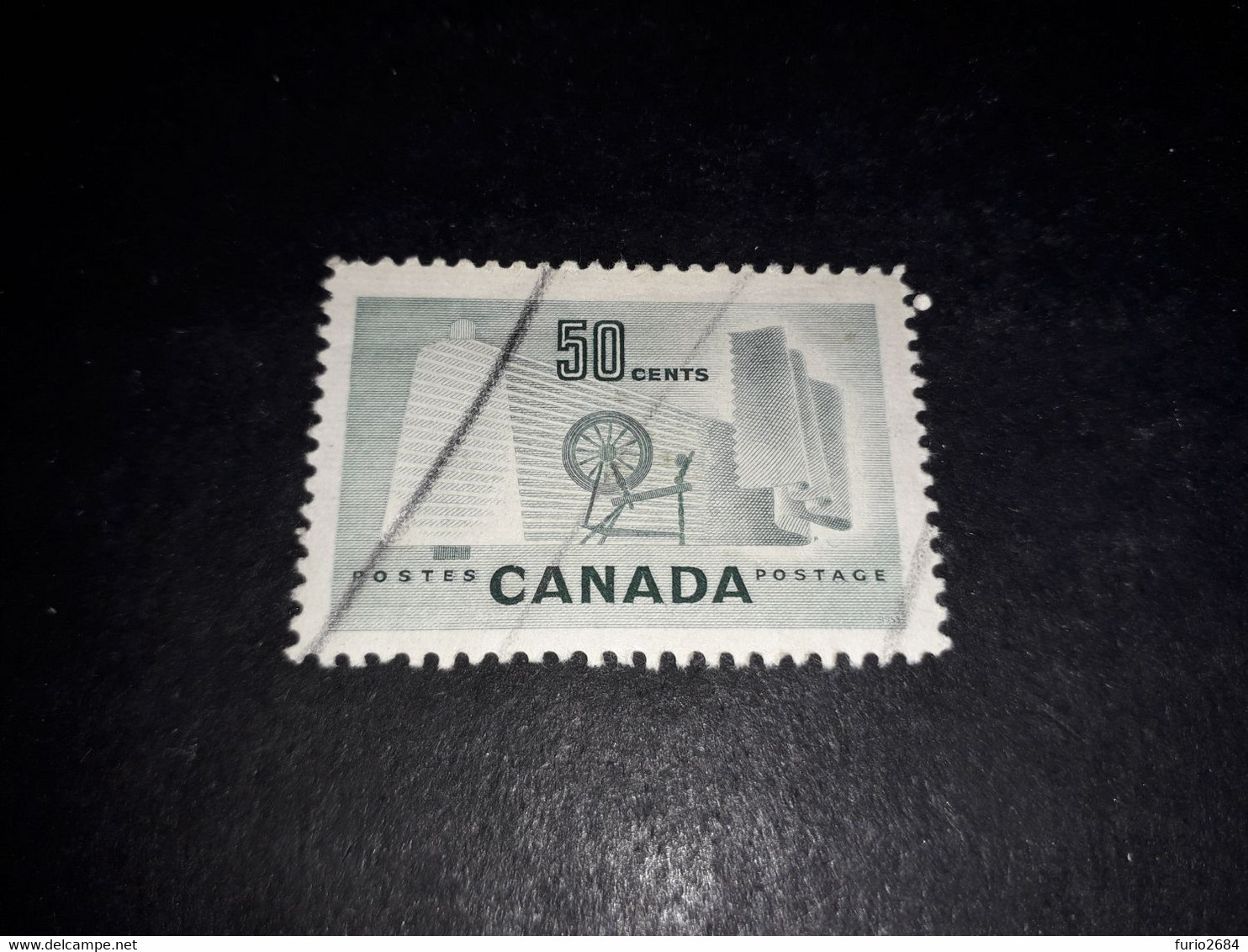 02AL09 CANADA QUEEN ELIZABETH 50 CENT. "O" - Other & Unclassified
