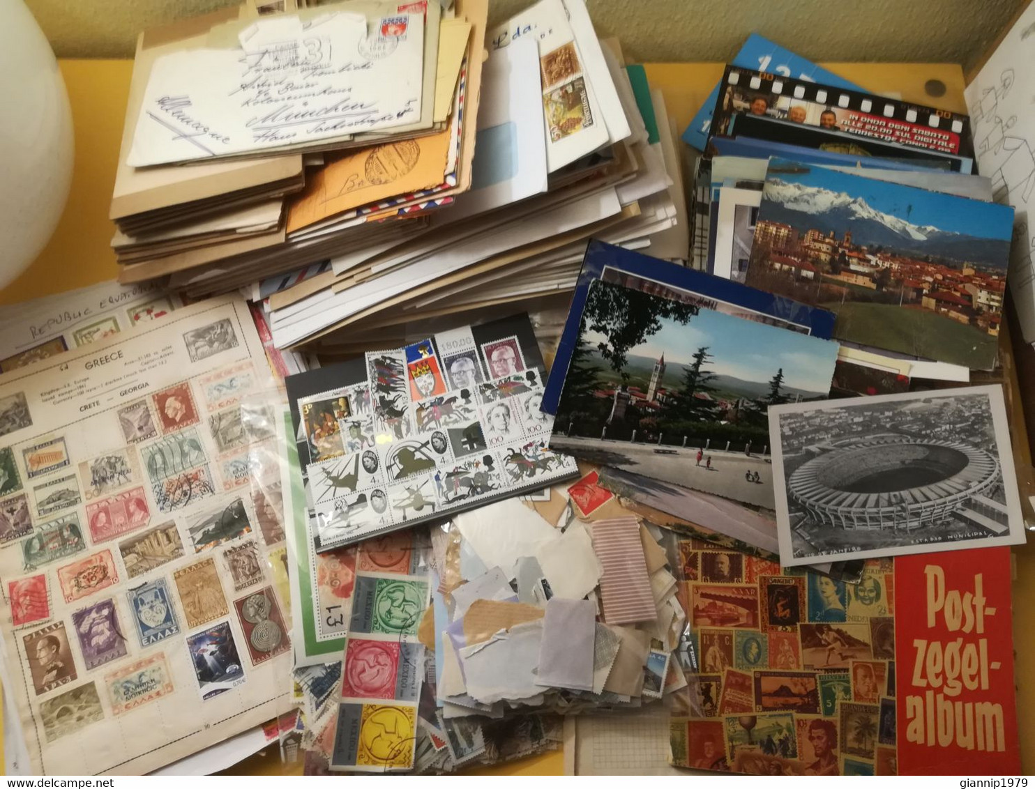 GRANDE LOTTO BIG LOT COLLEZIONISMO COLLECTING OLTRE 1000 PEZZI OVER POSTCARD STAMPS PAGE PAGINE - Lots & Kiloware (min. 1000 Stück)