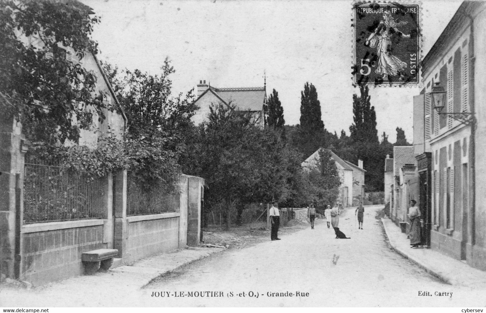 JOUY-le-MOUTIER - Grande Rue - Animé - Jouy Le Moutier