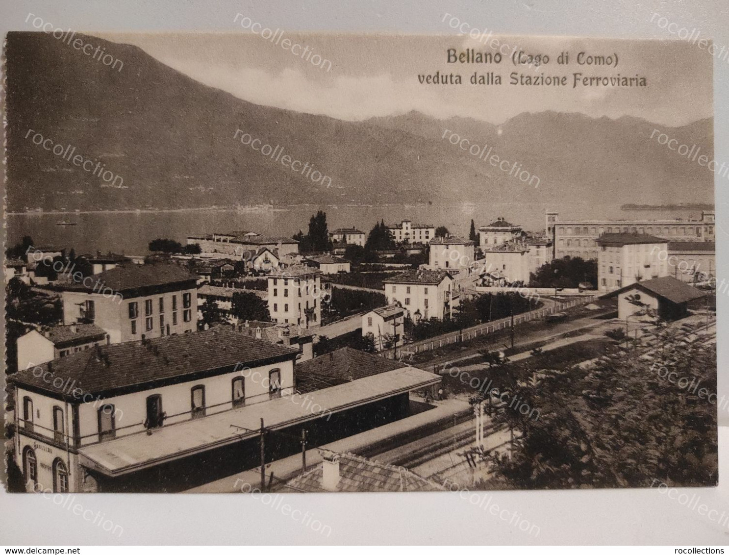 Italy Italia Lecco BELLANO Lago Di Como. Veduta Dalla Stazione Ferroviari. Ediz. DELLA MANO Bellano. Not Shipped - Lecco