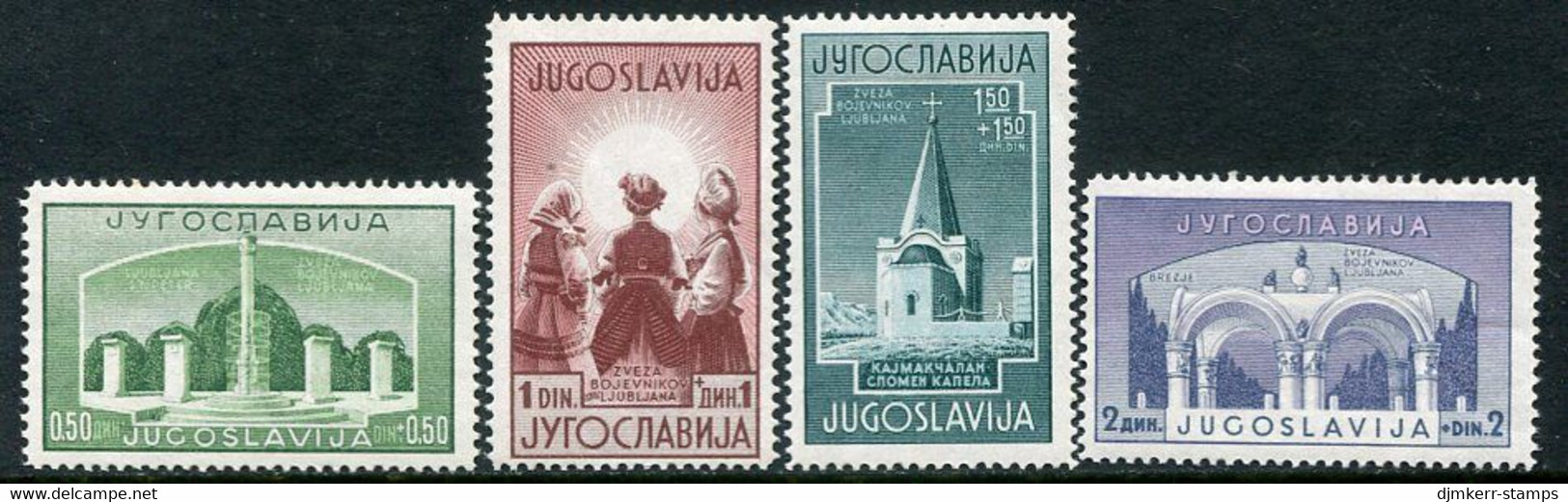 YUGOSLAVIA 1941 War Victims Memorial.MNH / **.  Michel 433-36 - Unused Stamps