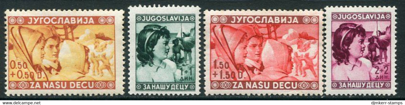 YUGOSLAVIA 1940 Child Welfare MNH / **.  Michel 418-21 - Neufs