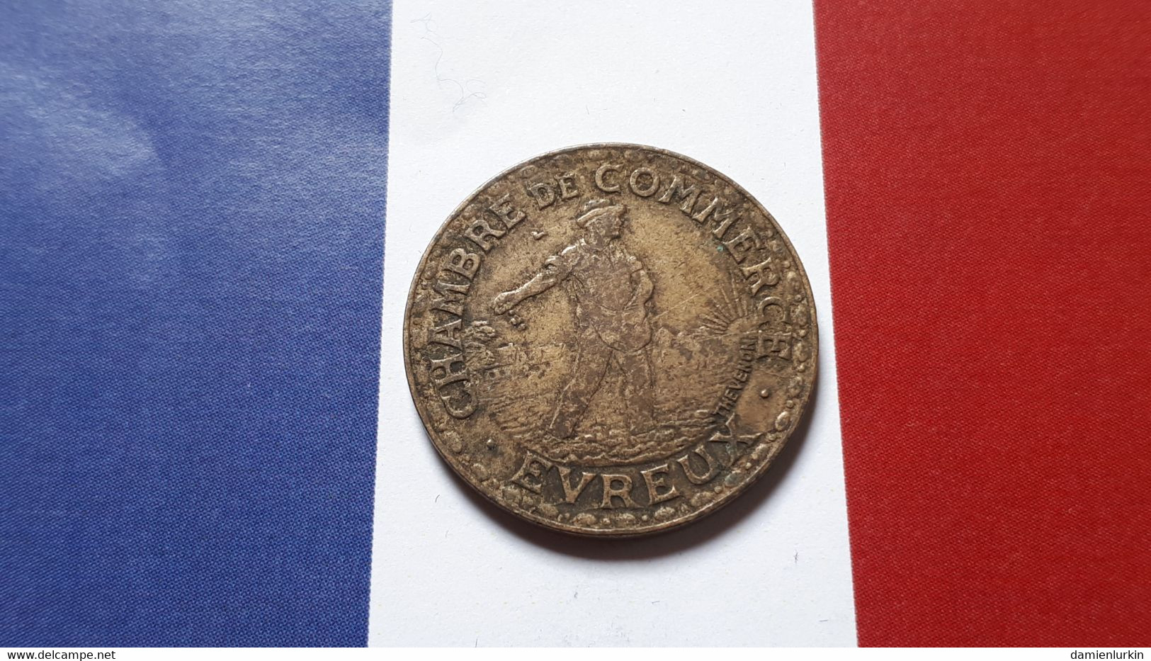 FRANCE EVREUX 1 FRANC NECESSITE 1922 CHAMBRE DE COMMERCE - Monétaires / De Nécessité