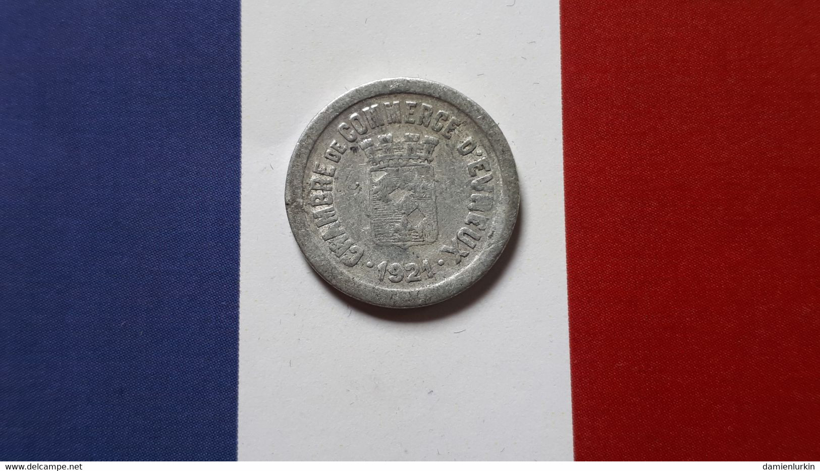 FRANCE EVREUX 5 CENTIMES NECESSITE 1921 CHAMBRE DE COMMERCE - Monétaires / De Nécessité