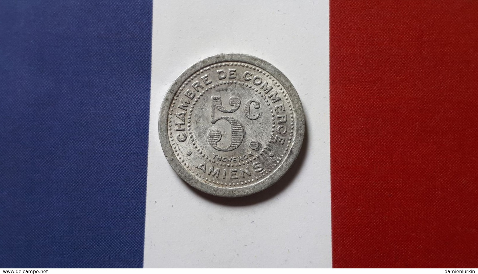 FRANCE AMIENS 5 CENTIMES NECESSITE 1921 CHAMBRE DE COMMERCE - Monétaires / De Nécessité