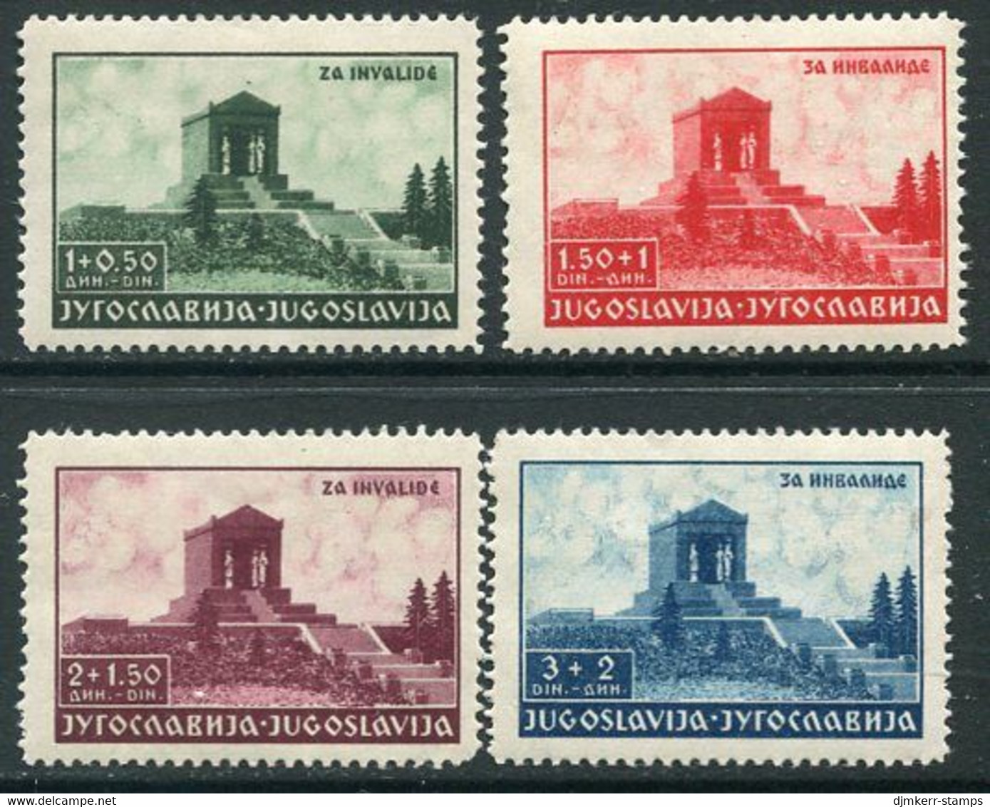 YUGOSLAVIA 1939 King Alexander Death Anniversary MNH / **.  Michel 389-402 - Unused Stamps