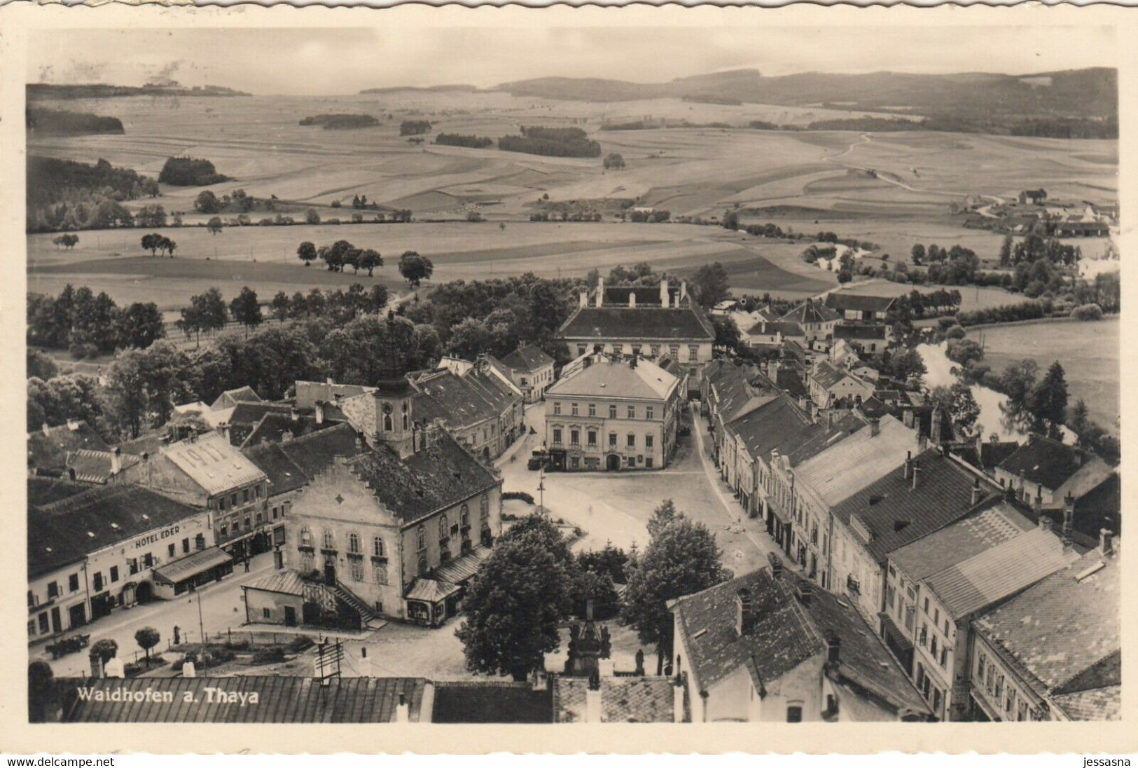 AK - WAIDHOFEN A/d Thaya - Panorama Ortszentrum 1938 - Waidhofen An Der Thaya