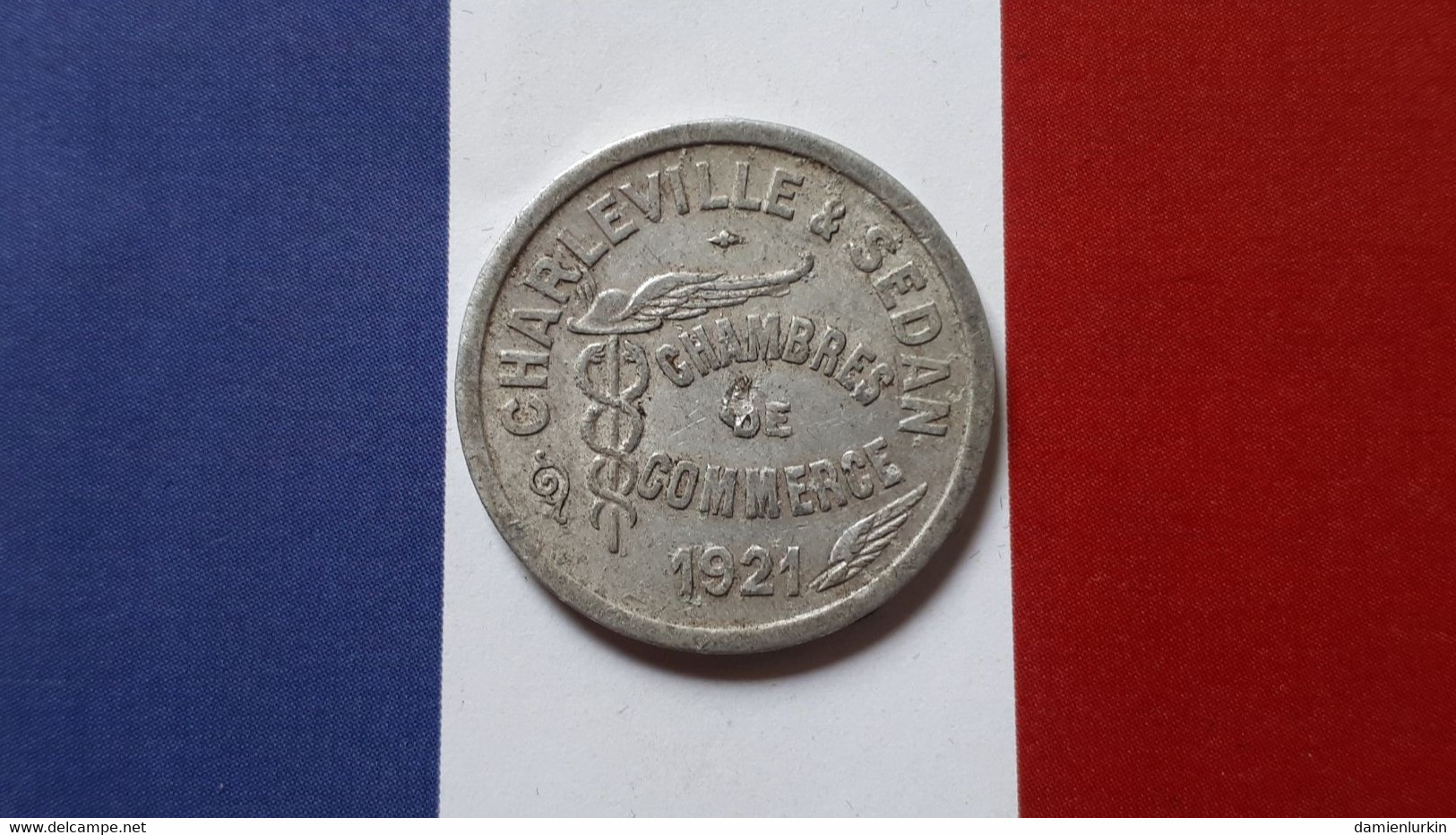 FRANCE CHARLEVILLE & SEDAN 10 CENTIMES NECESSITE 1921 CHAMBRE DE COMMERCE - Monétaires / De Nécessité