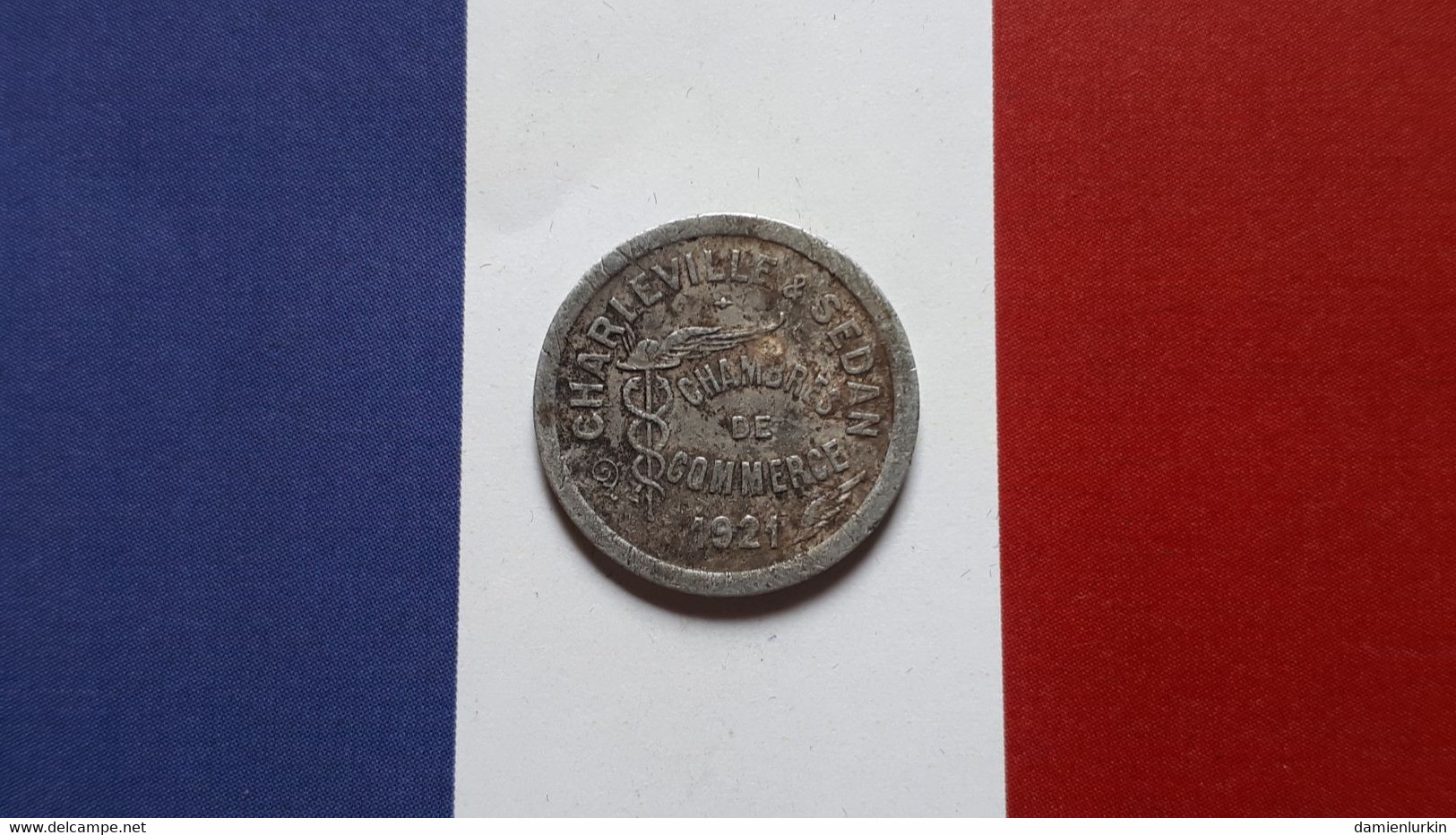 FRANCE CHARLEVILLE & SEDAN 5 CENTIMES NECESSITE 1921 CHAMBRE DE COMMERCE - Monétaires / De Nécessité