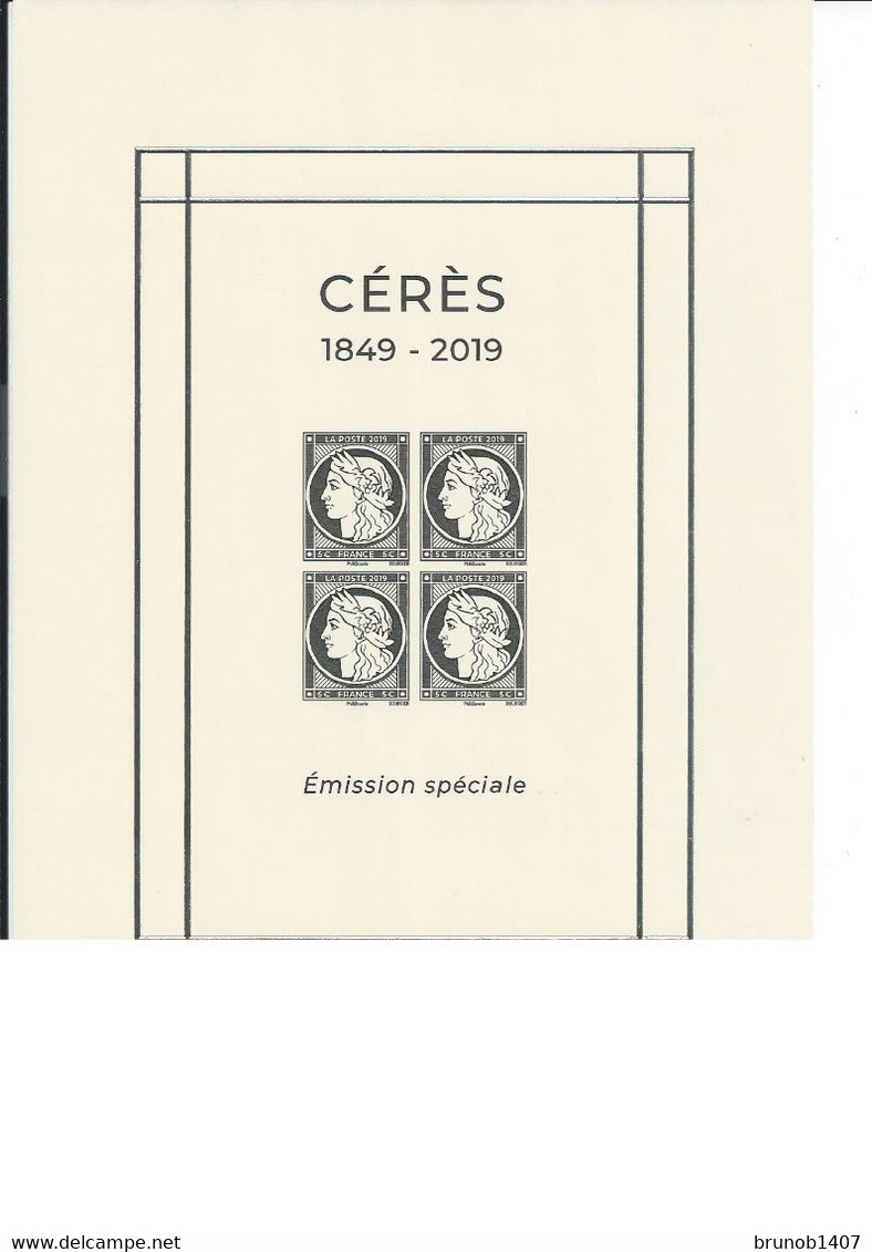CERES  1849 2019  EMISSION SPECIALE  NEUF - Mint/Hinged