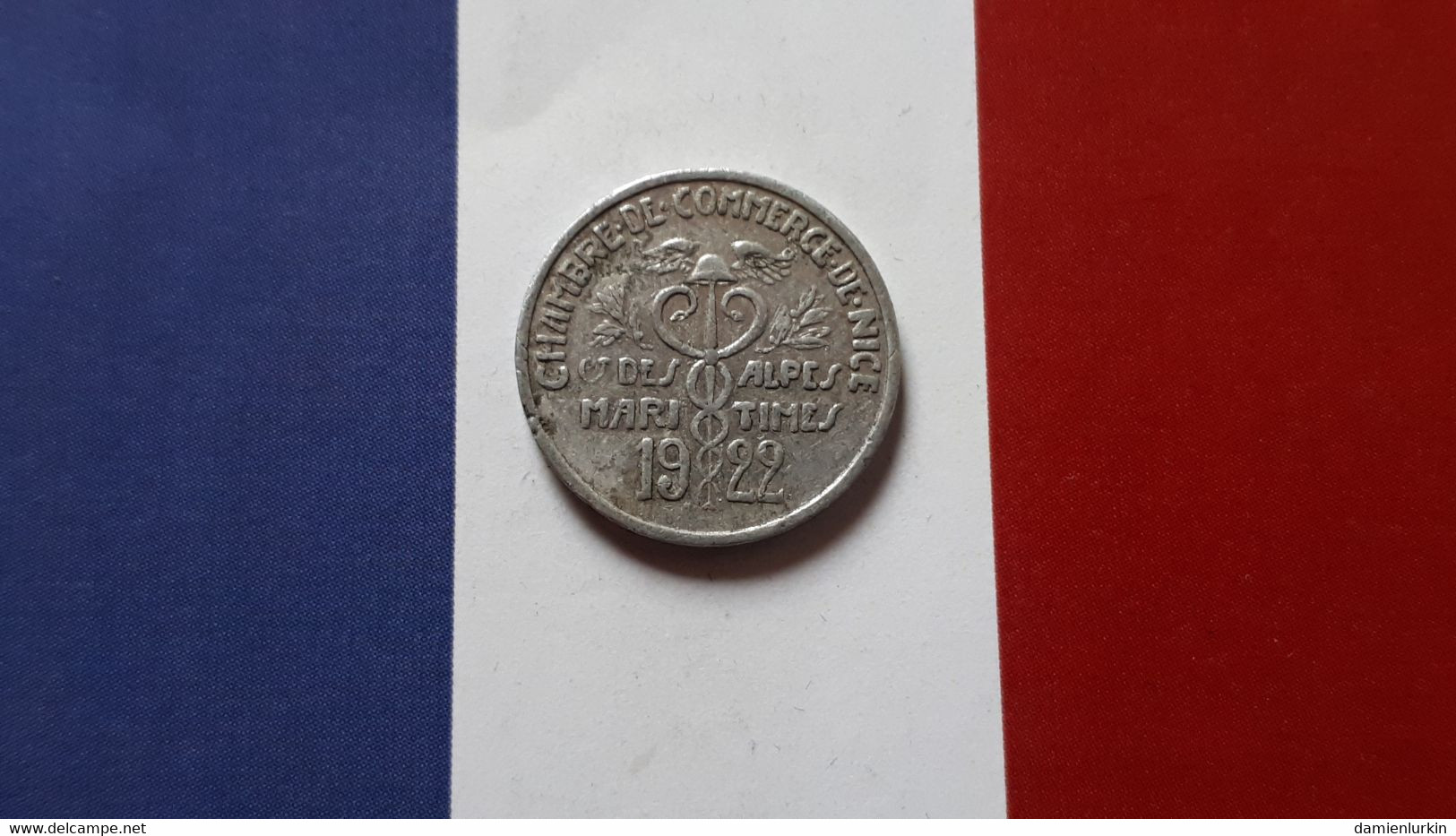 FRANCE ALPES MARITIMES NICE 5 CENTIMES NECESSITE 1922 CHAMBRE DE COMMERCE - Monétaires / De Nécessité