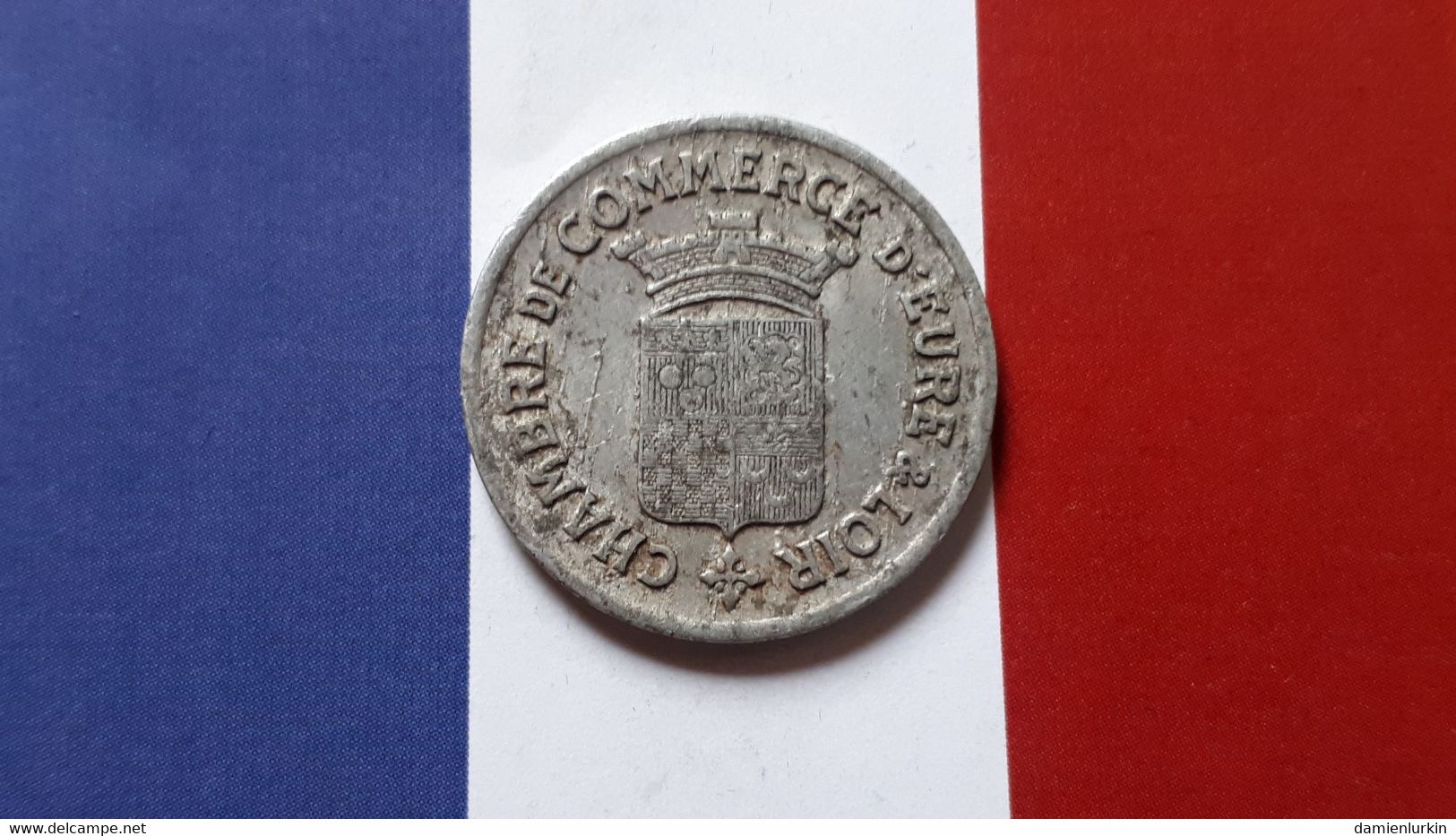 FRANCE EURE ET LOIR 25 CENTIMES NECESSITE 1922 CHAMBRE DE COMMERCE - Monétaires / De Nécessité