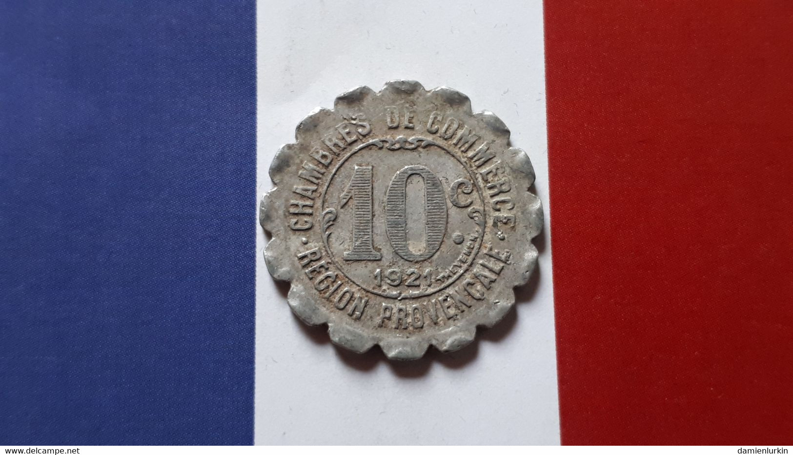 FRANCE REGION PROVENCALE 10 CENTIMES NECESSITE 1921 CHAMBRE DE COMMERCE - Monétaires / De Nécessité