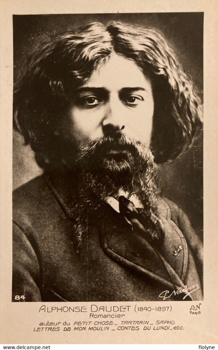 Alphonse DAUDET - Carte Photo - écrivain Romancier Né à Nîmes - Célébrité Auteur - Ecrivains