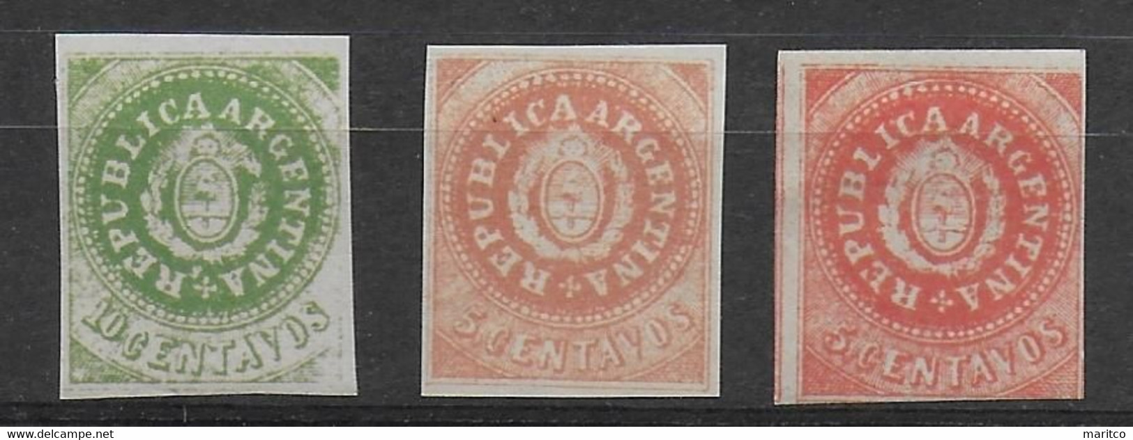 Argentina 1862 - Unused Stamps