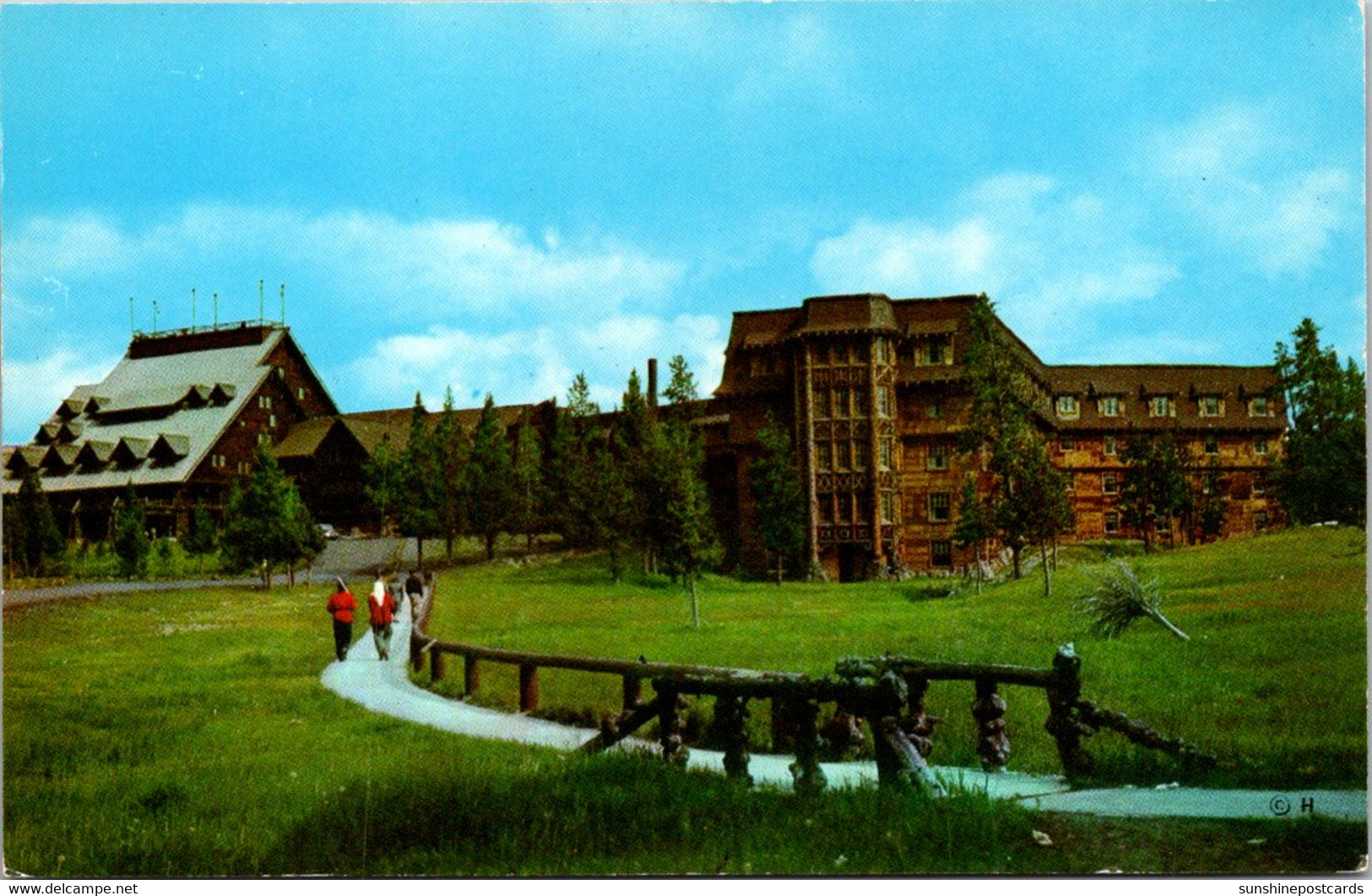 Yellowstone National Park Upper Geyser Basin Old Faithful Inn - USA Nationalparks