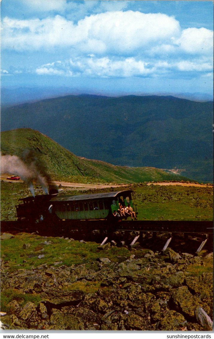 New Hampshire White Mountains View Looking East Showing Cog Railway - White Mountains