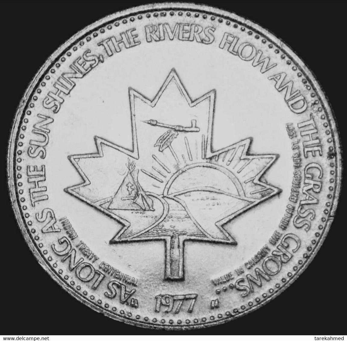 Canada , CALGARY STAMPEDE: CANADA ★ DOLLAR , 1977 .. Agouz - Notgeld