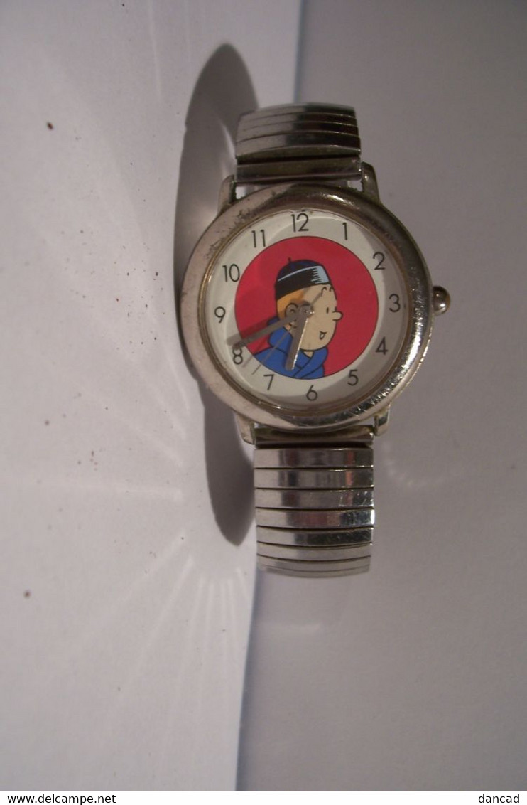 TINTIN  - MONTRE -   Hergé T.L. Citime Edition  - (au Dos TINTIN & MILOU ) - Objets Publicitaires