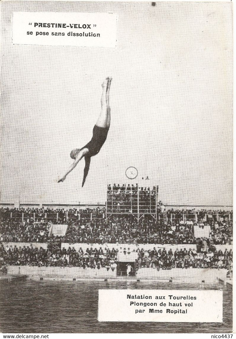 Photo Paris Stade Des Tourelles Natation Plongeon Par Ropital - Kunst- Und Turmspringen