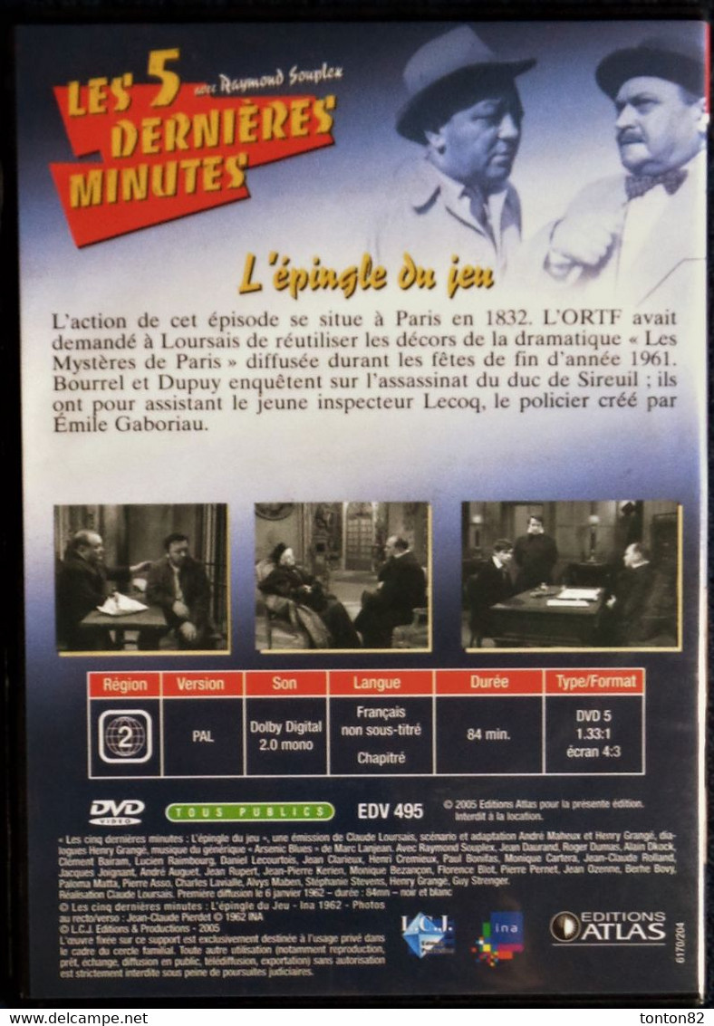 Les 5 Dernières Minutes - Raymond Souplex - L'épingle Du Jeu . - Séries Et Programmes TV