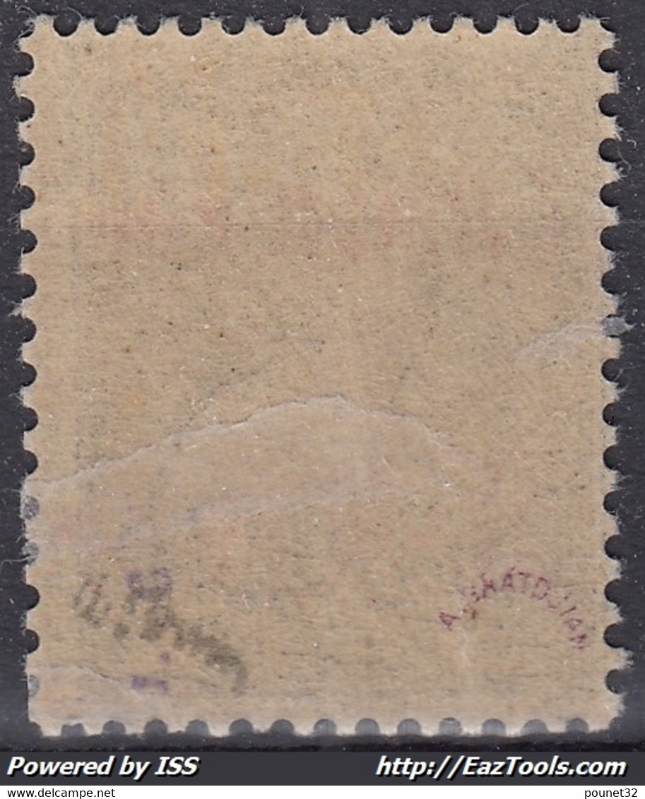 YUNNANFOU : 40c N° 26 VARIETE IUNNANFOU NEUF * GOMME TRACE CHARNIERE - SIGNE BRUN - Unused Stamps