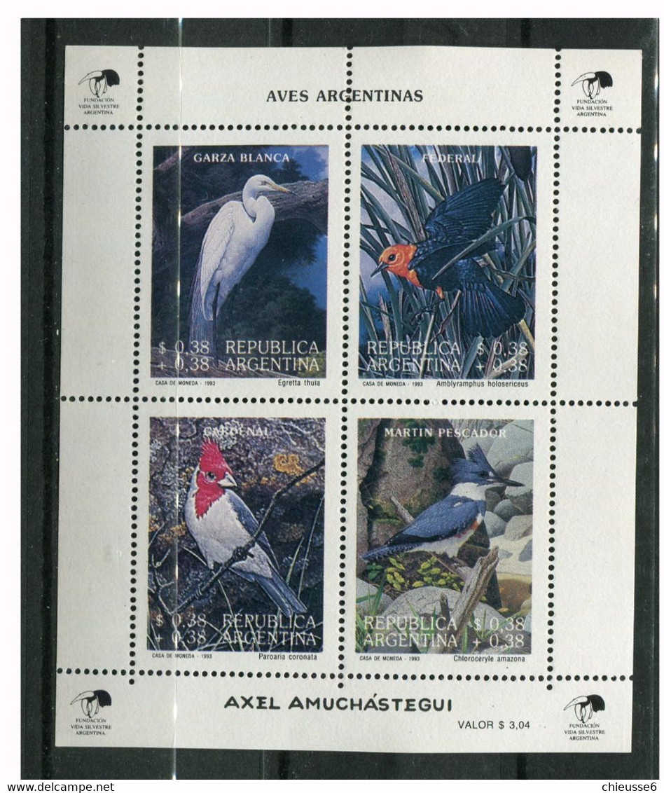 Argentine ** Bloc 57 - Oiseaux - Blocks & Sheetlets